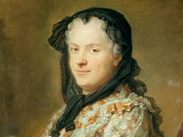 Portrait de Maria Leszczynska, reine de France et de Navarre, 1744-1748. Pastel de Maurice Quentin de la Tour (Domaine public).