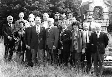Les participants à la 7e station -dite des Polonais - du chemin de Croix de Valchevrière.