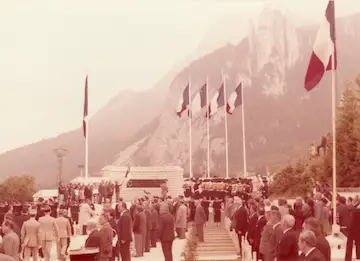 1984 - Cérémonies à la nécropole de Saint-Nizier-en-Vercors.