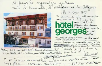 Les anciens remercient Ewa Cendrowska pour son Retour au Vercors.