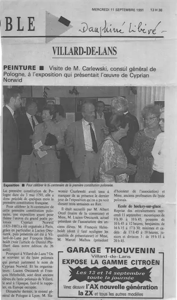 L'exposition dans Le Dauphiné Libéré.