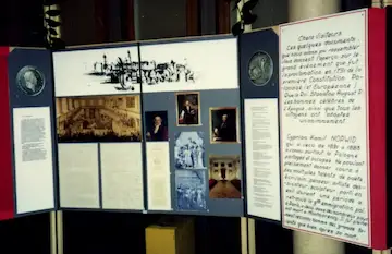 Exposition au Rex sur la Constitution polonaise et sur Cyprian Norwid.