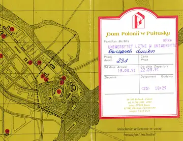 Lucjan Owczarek participe à l'université d'été de Pułtusk.