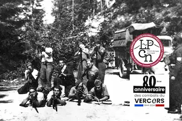 Groupe de combattants, maquisards et tirailleurs, à Valchevrière. Juin 1944