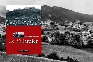 Couverture du livre. Sur elle, Villard versant sud-est, et en fond Villard versant sud-ouest.