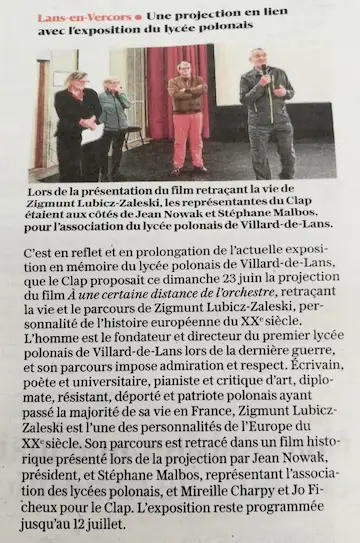 Dans le Dauphiné Libéré du 26 juin 2024.