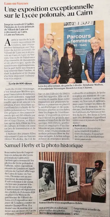 Le Dauphiné Libéré du 4 juillet 2024.