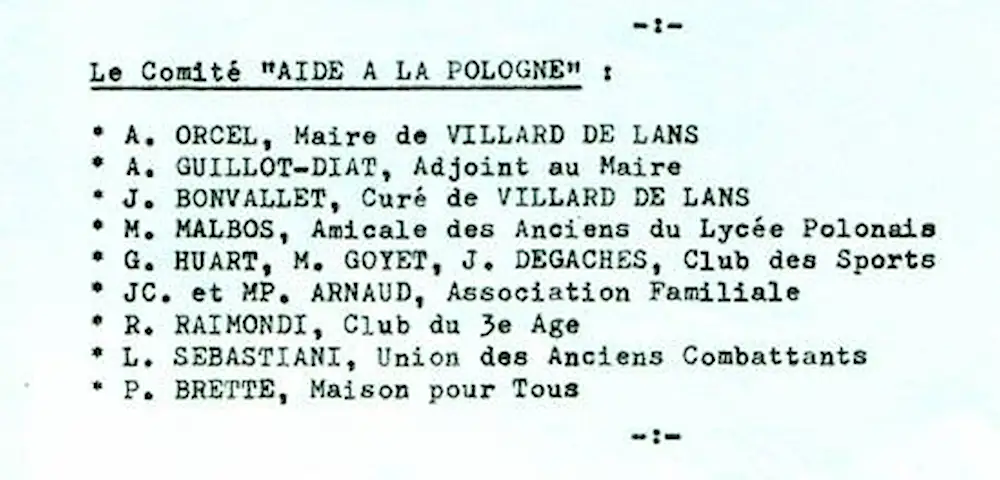 1982 - Un camion pour la Pologne